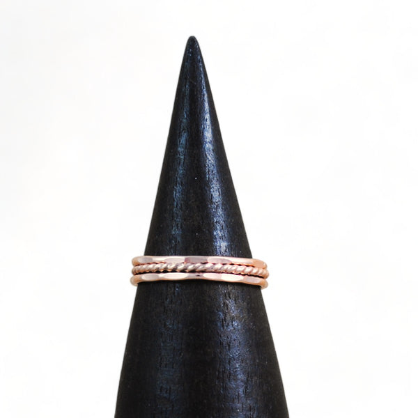 Stacking Ring Set - rose gold-filled