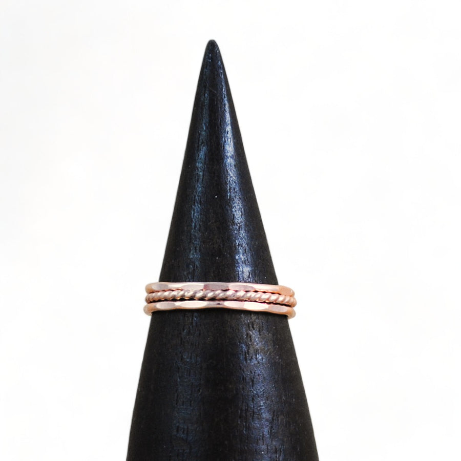 Stacking Ring Set - rose gold-filled
