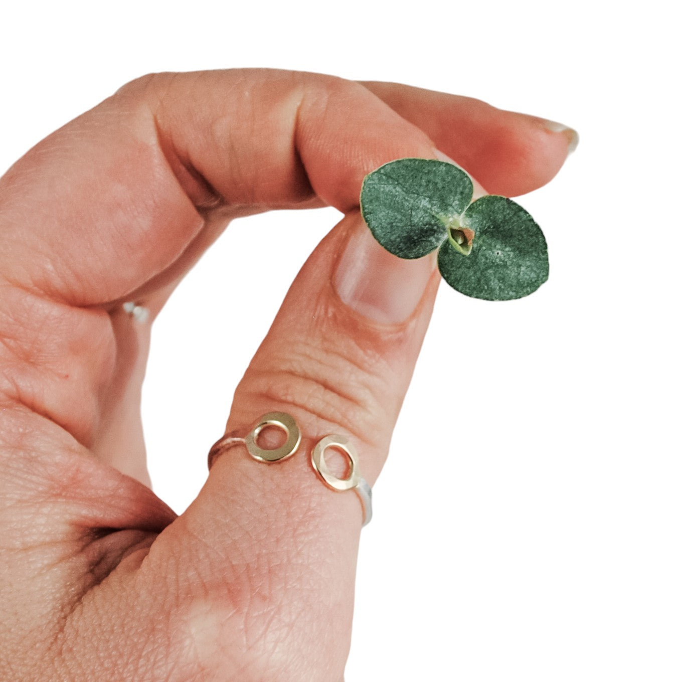 Open Circle Ring - mixed metals