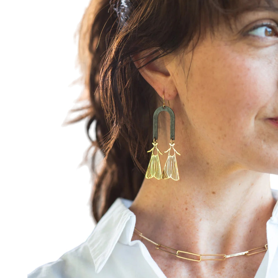 Dancing Moths Earrings