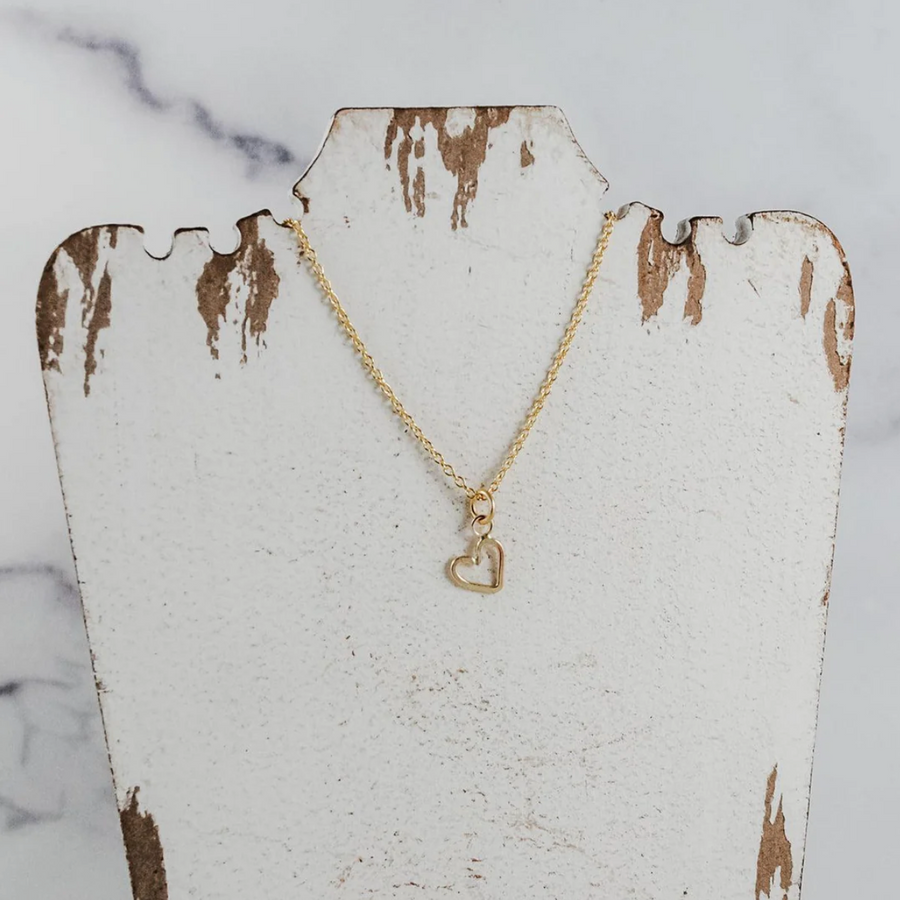 Mini Heart Pendant - goldfilled