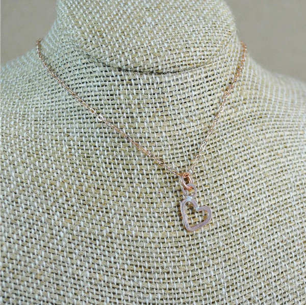 Mini Heart Pendant - goldfilled