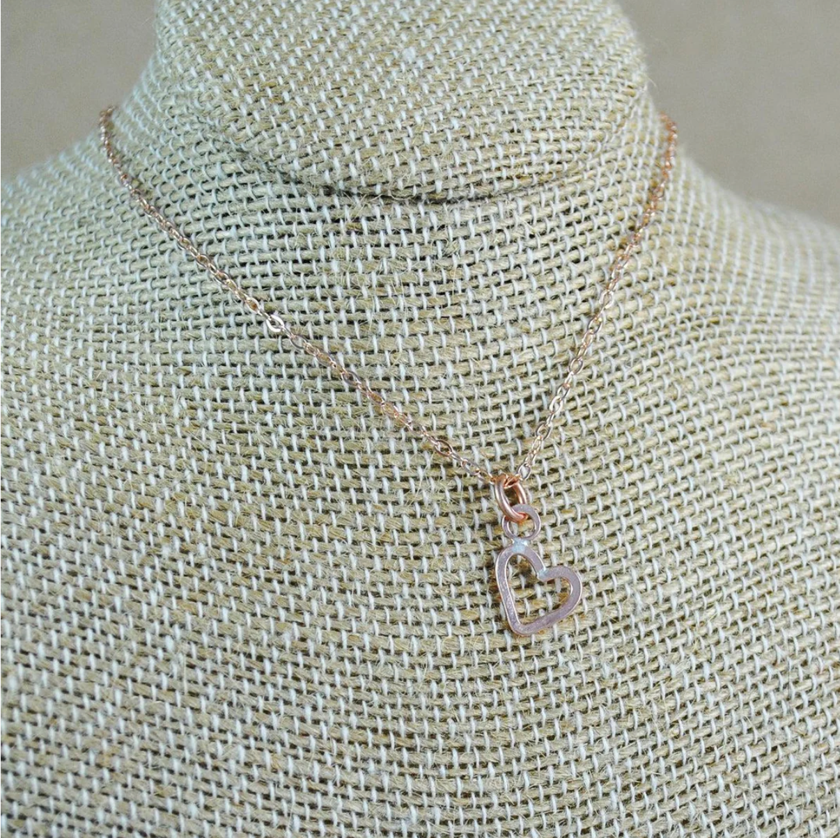 Mini Heart Pendant - goldfilled