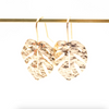 Monstera Drop Earrings