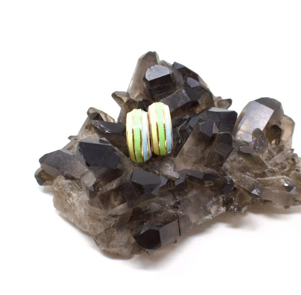 Rainbow Huggie Studs