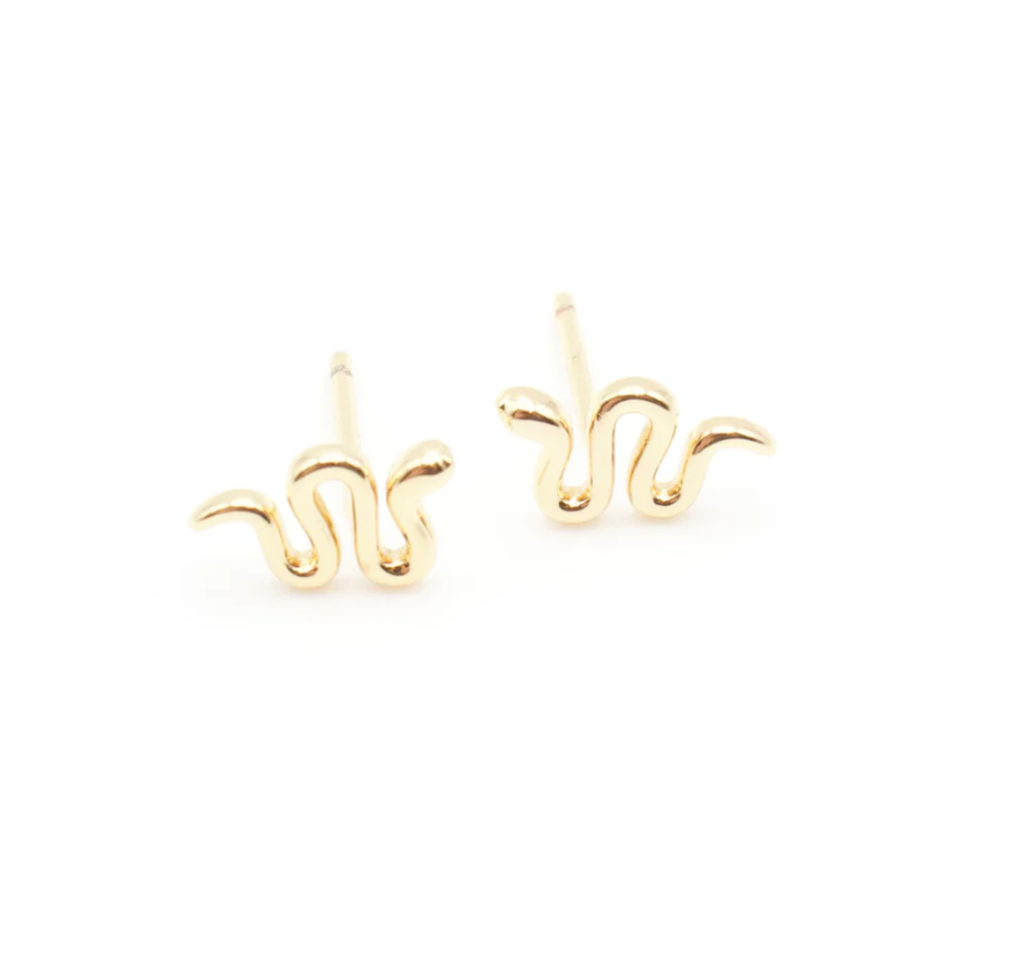 Tiny Snake Studs