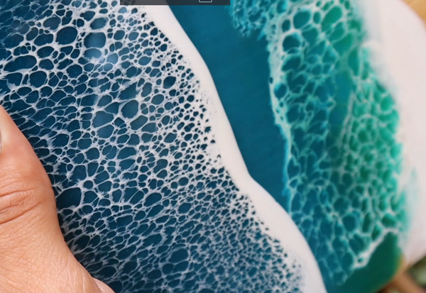 Modern Craft :: Ocean Wave Resin Serving Board