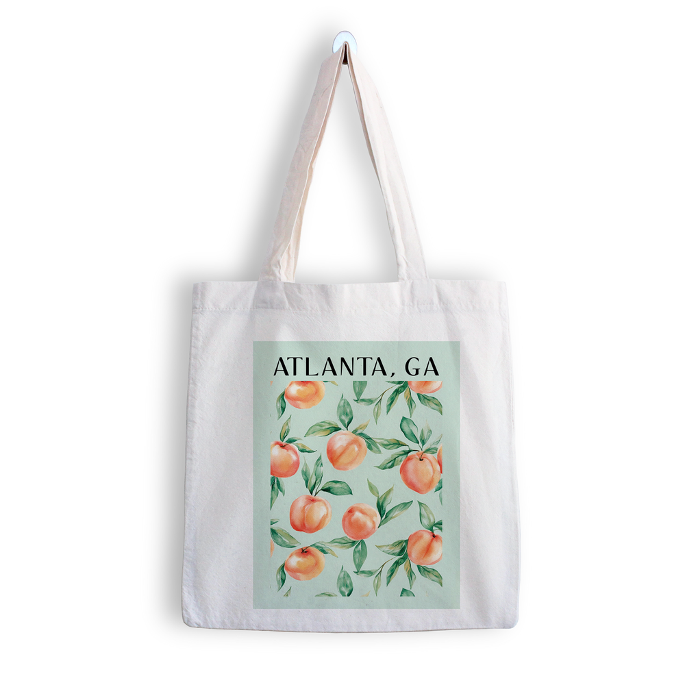Farmers Market Peaches Tote