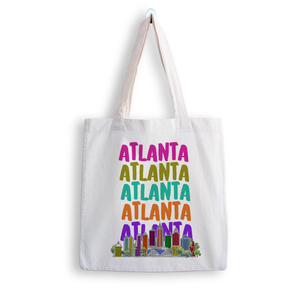 Atlanta Skyline tote bag