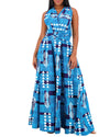 Kya Ankara Fabric Infinity Dress