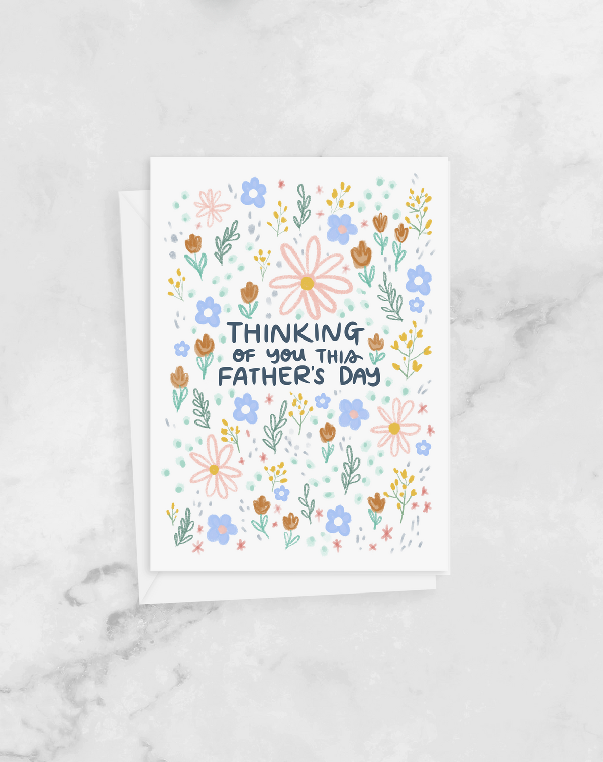 Greeting Card - Father's Day - Thinking of You - Peach or Plum