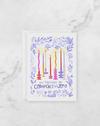 Holiday Greeting Card - Tidings of Comfort & Joy - Christmas Cards - Peach or Plum