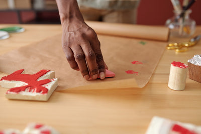 Stamp Carving 101 - Gift Wrapping Paper + Paper Goods