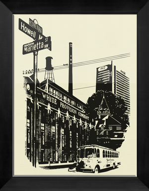 GA Tech/Home Park/West Midtown Screen-Printed Wall Art - 20" x 25Print