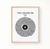 Lyric Wall Art - You Found Me: The Fray