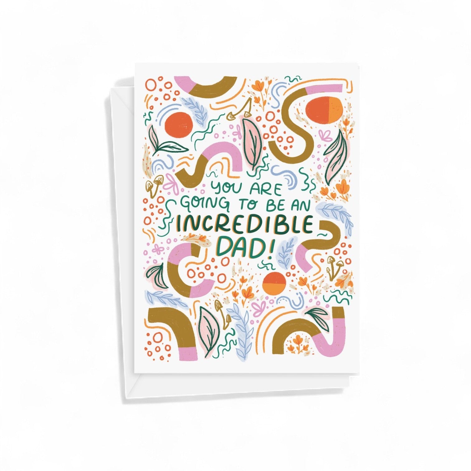 Greeting Card - Father's Day - New Dad - You're going to be an incredible dad - Peach or Plum