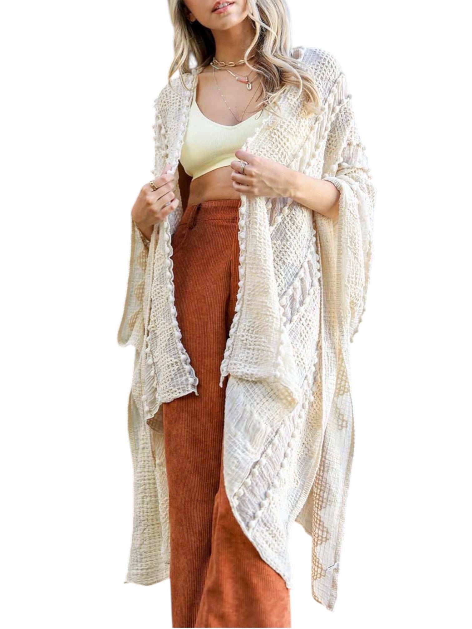 Boho Zig Zag Pattern Kimono