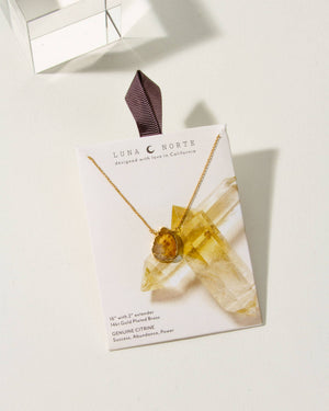 Earth, Wind and Fire Citrine Necklace