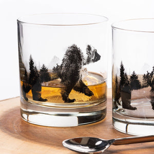 Black Lantern - Double Exposure Bear Whiskey Glasses