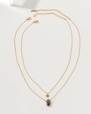 Labradorite Luz de Luna Necklace Set