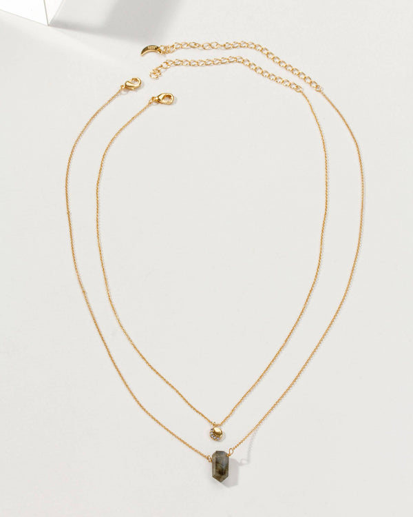 Labradorite Luz de Luna Necklace Set