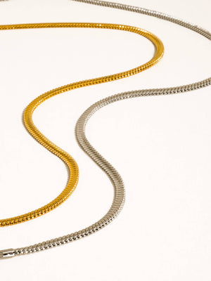 Flânerie by MAIQ - Papillon 18K Gold Non-Tarnish Classic Snake Chain Necklace