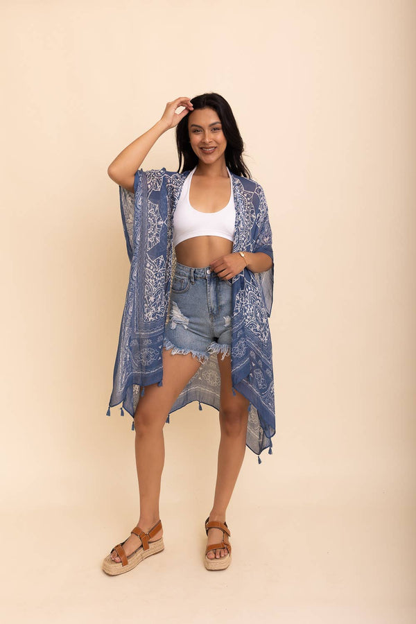 WHS Mandala Tassel Kimono