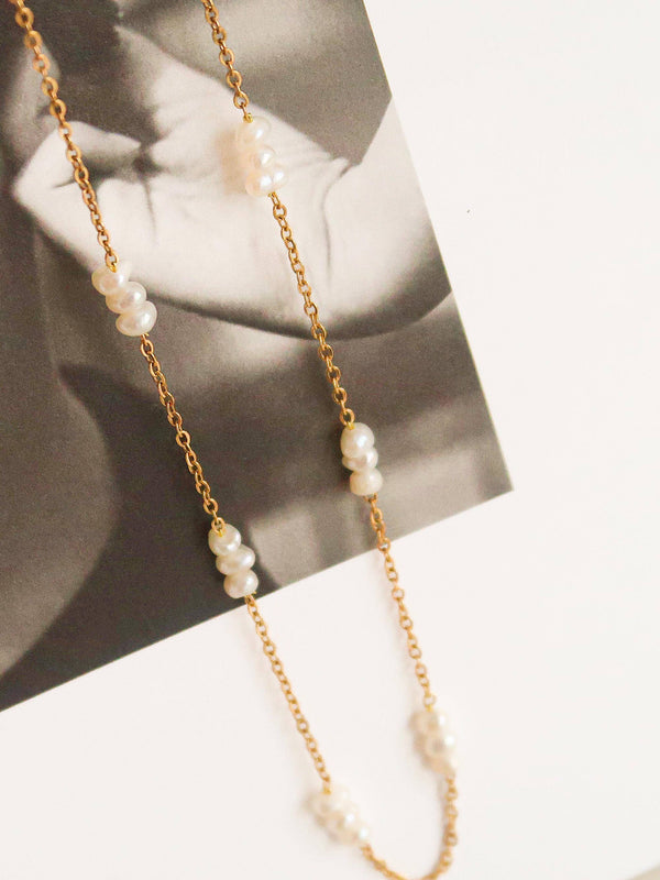Leilani Non-Tarnish Multi Petite Pearl Choker