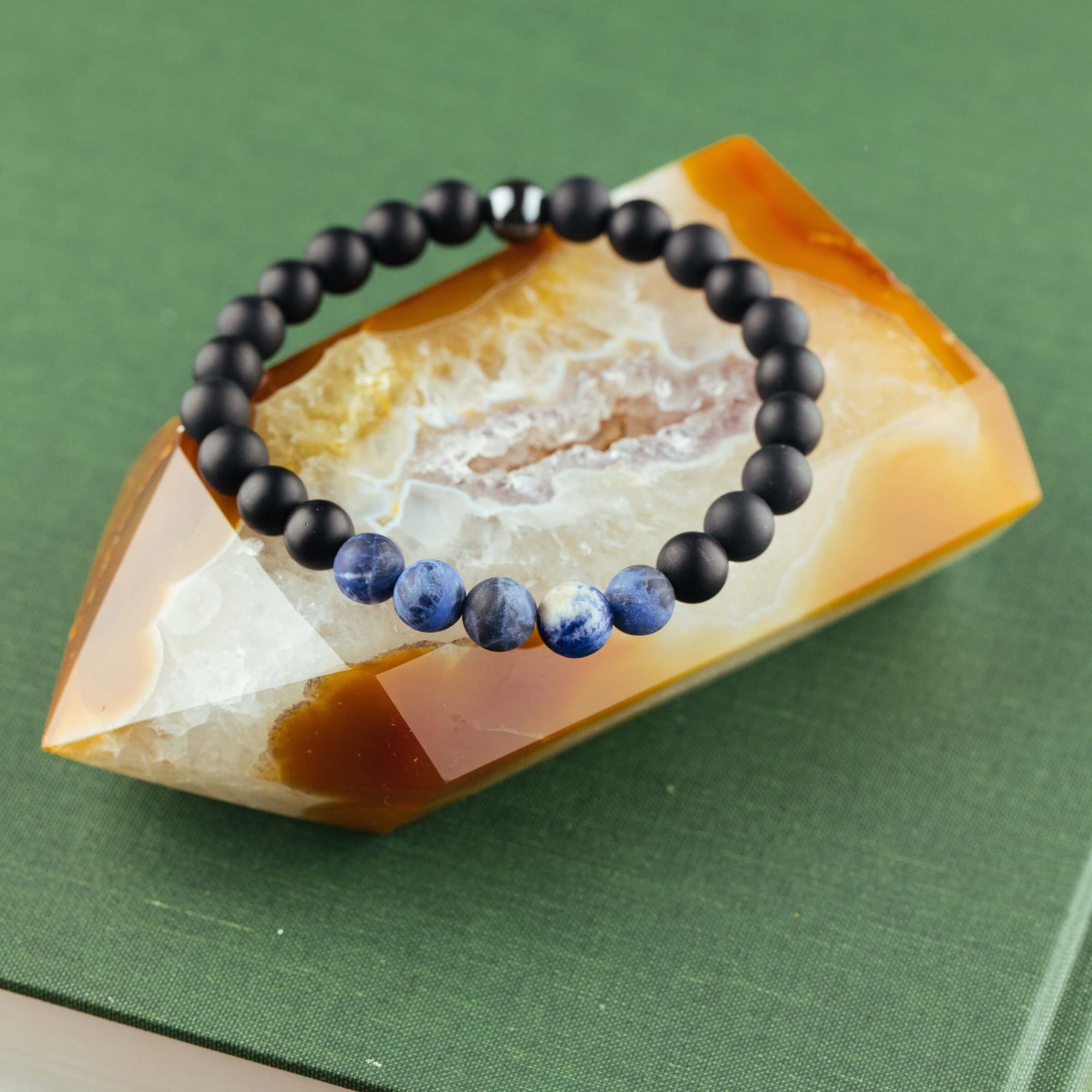Sodalite Men's Bracelet for Fearless