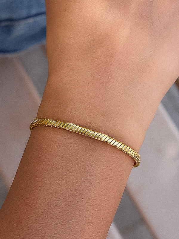 Levante 18K Gold Non-Tarnish Classic Snake Chain Bracelet