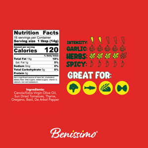 Benissimo / Hongar Farms / Lesley Elizabeth - Italiano Infused EVOO Blend – 8.45 fl oz Cruet