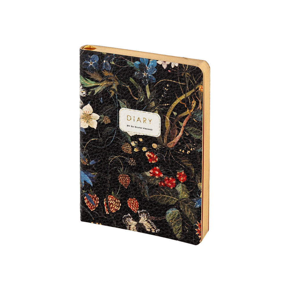 BV by Bruno Visconti - A6 Vegan Leather  Daily Planner Planner - Forest Flowers