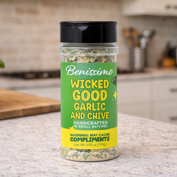 Benissimo / Hongar Farms / Lesley Elizabeth - Wicked Good Garlic & Chive (250mL PET)