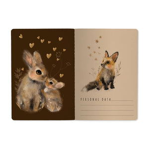 BV by Bruno Visconti - A5 Notebook - Little Woodland Friends