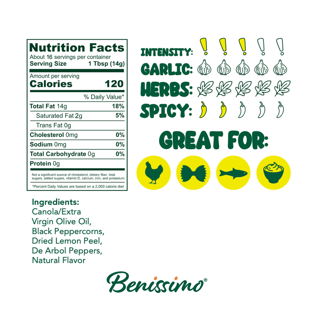 Lemon Pepper EVOO Blend – 8.45 fl oz Cruet