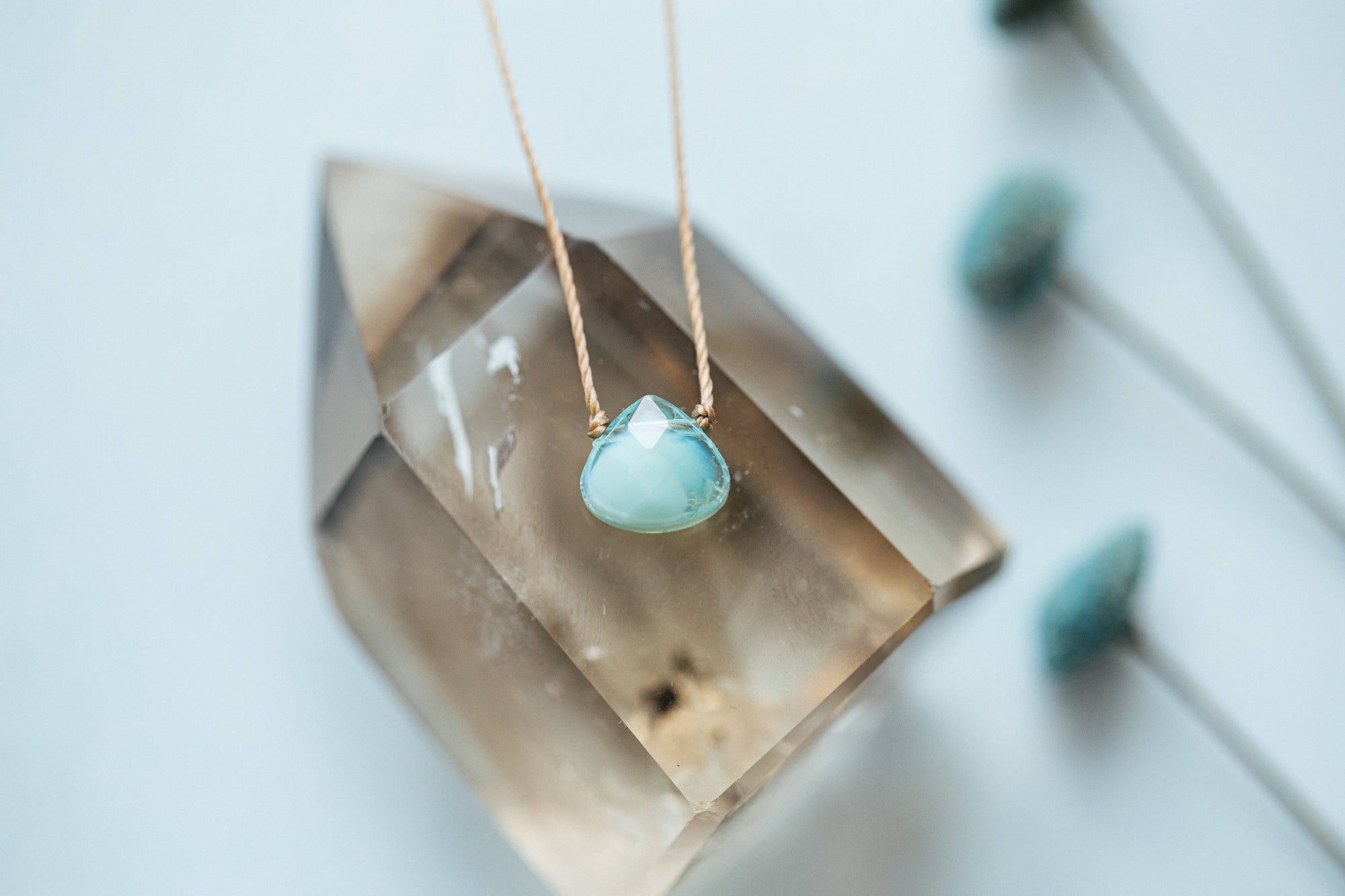 Friendship Turquoise Crystal Necklace