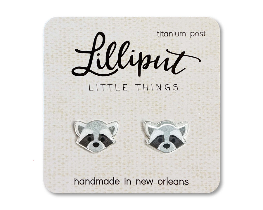 Raccoon Earrings