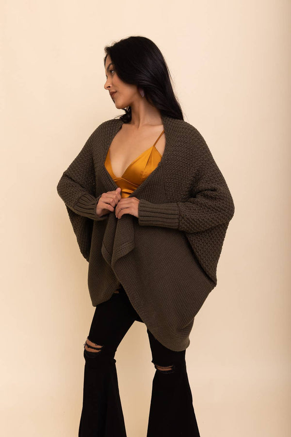 Leto Accessories - Bestselling Bat Sleeve Knit Cardigan! 🦇