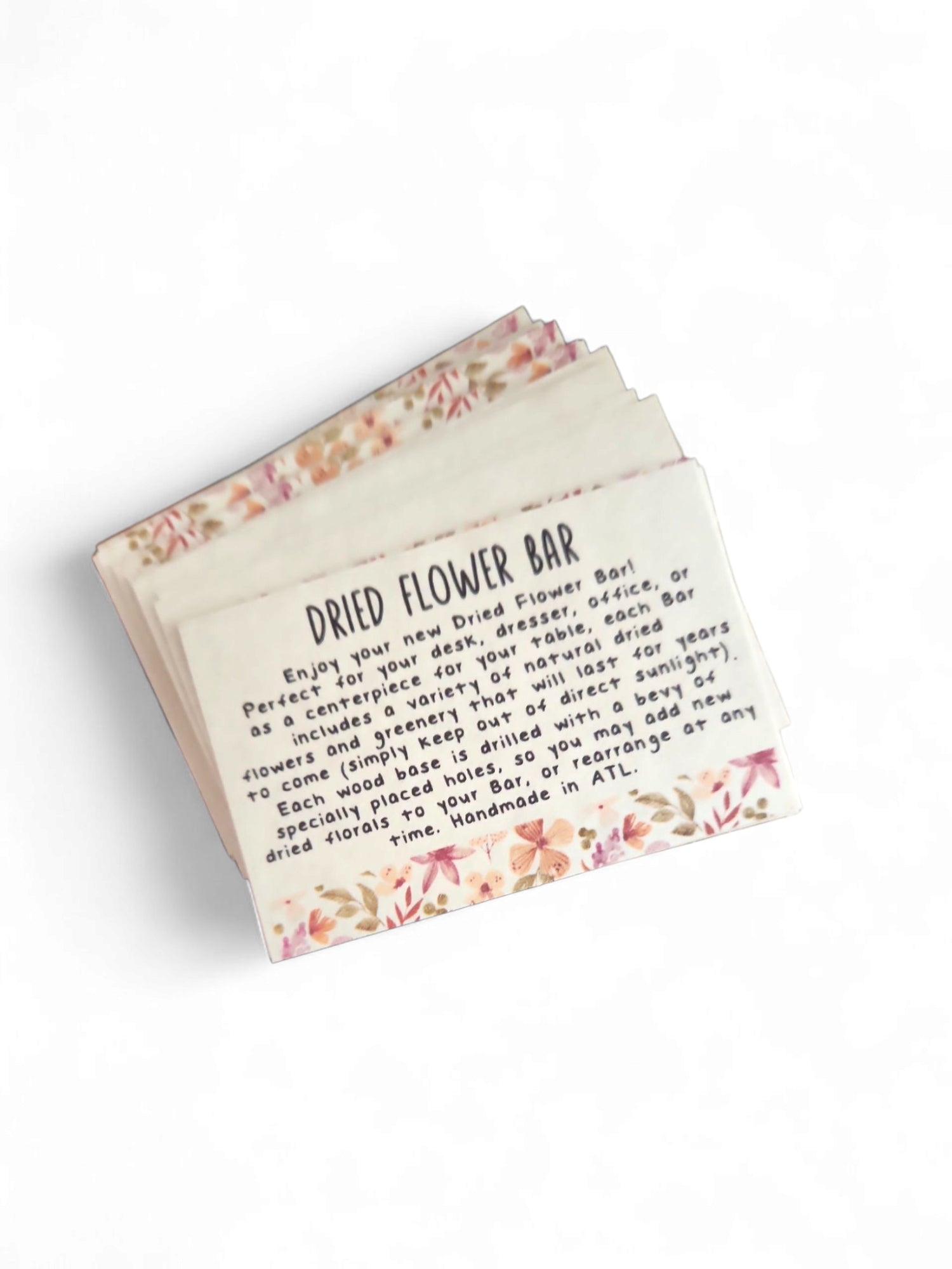 Gold Frame Memory Flower Bar - Desert Rose