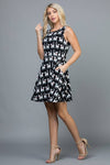 Cute Cat Print Dress
