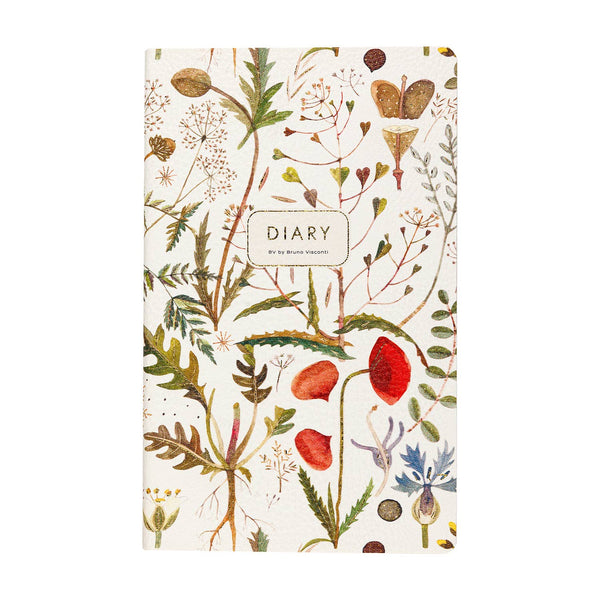 BV by Bruno Visconti - A5 Vegan Leather Daily Planner - Greens and Flowers
