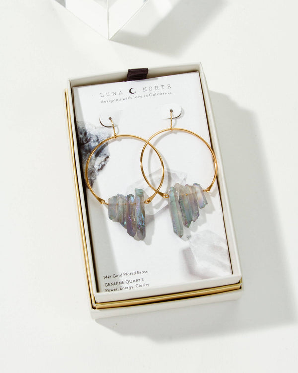 Rainbow Quartz Super Nova Earrings