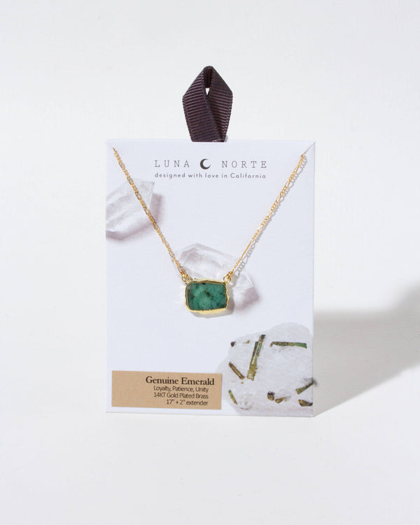 Wild & Grounded Emerald Necklace