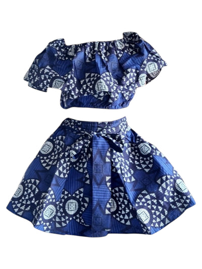 Aba Mini Skirt & Crop Top Set