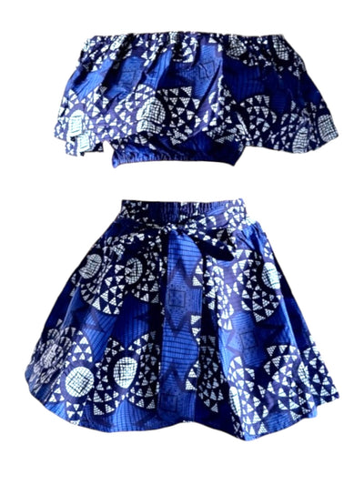 Aba Mini Skirt & Crop Top Set