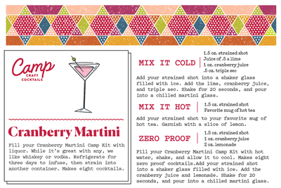 Cranberry Martini Cocktail Kit