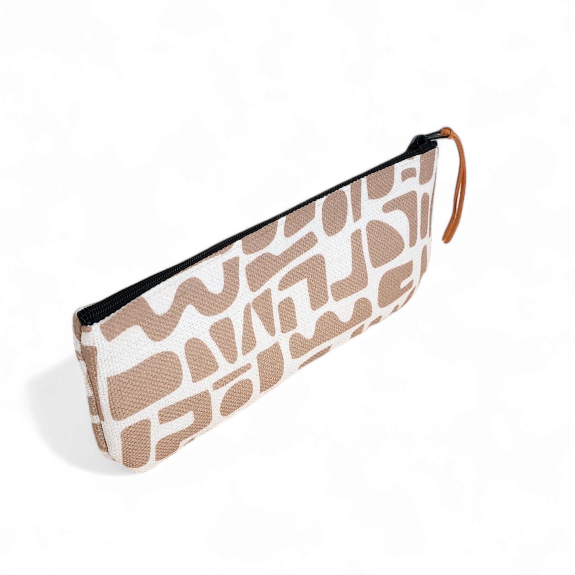 Abstract Brown Pencil Pouch