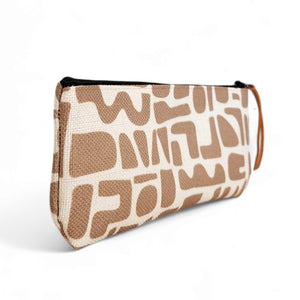 Abstract Brown Pencil Pouch
