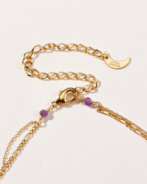 Luna Norte - Power of Two Necklace Set - Druzy Quartz & Amethyst