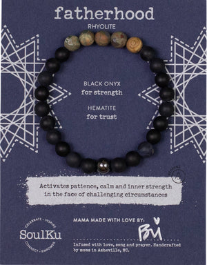 Fatherhood Rhyolite Men's Bracelet